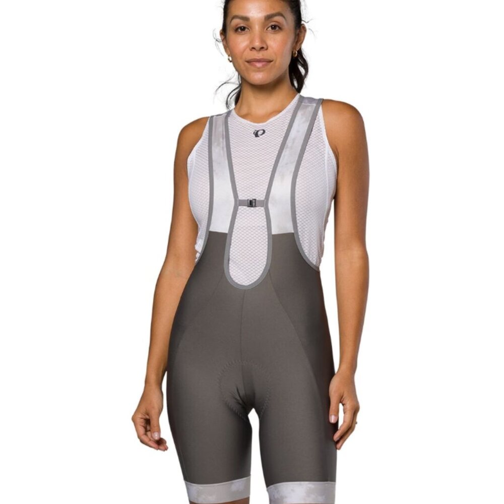 NWT Pearl Izumi Women's Attack Bib Bike Shorts - Grey, S (fits like XS)